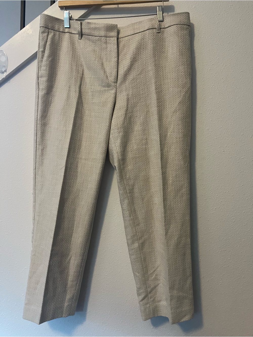 Ann Taylor Beige Curvy Fit Dress Pants